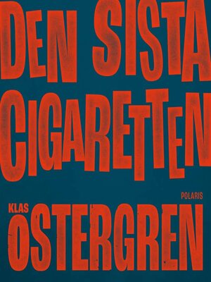 cover image of Den sista cigaretten